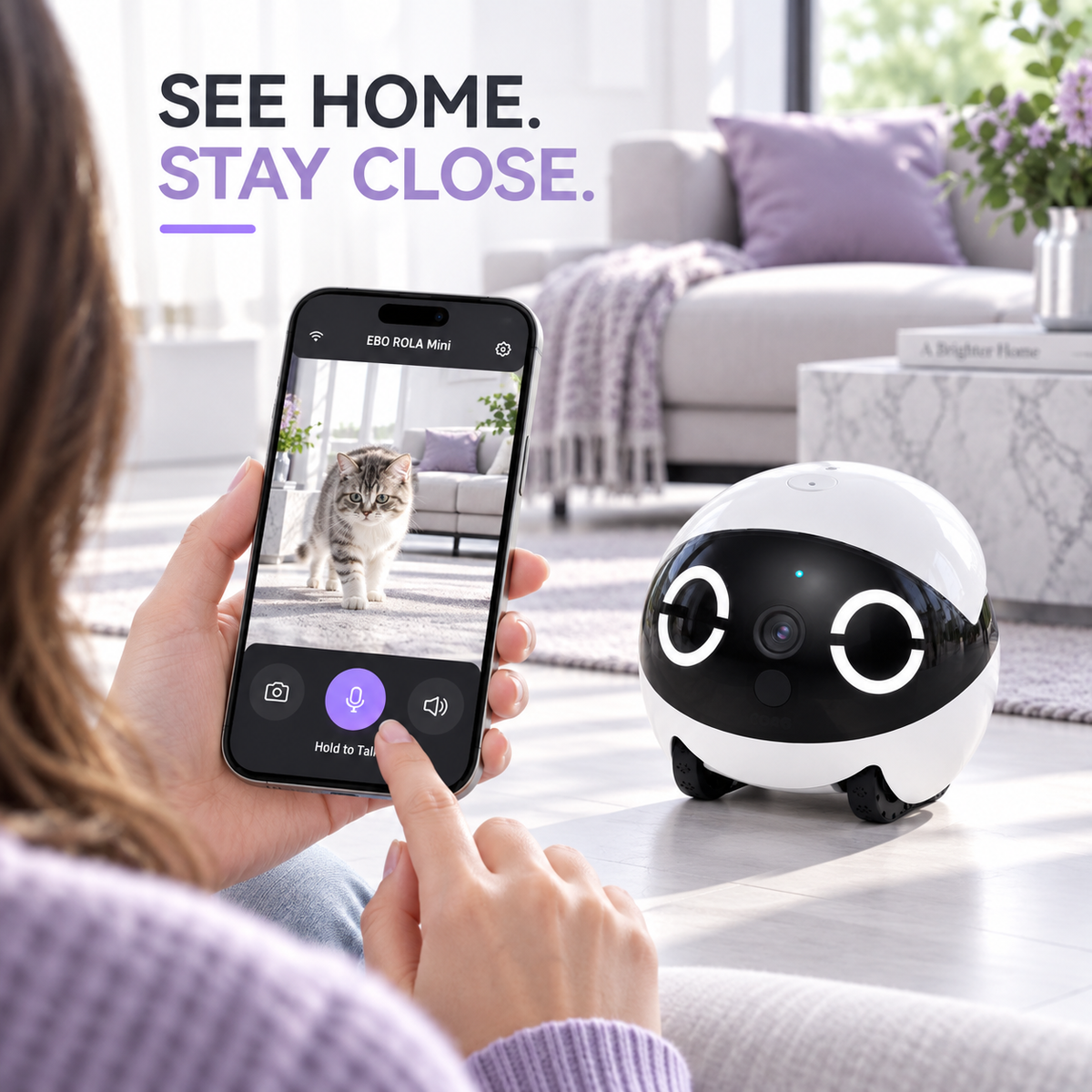 Enabot EBO ROLA Mini — A Mobile 2K View of Home — Siero Trade