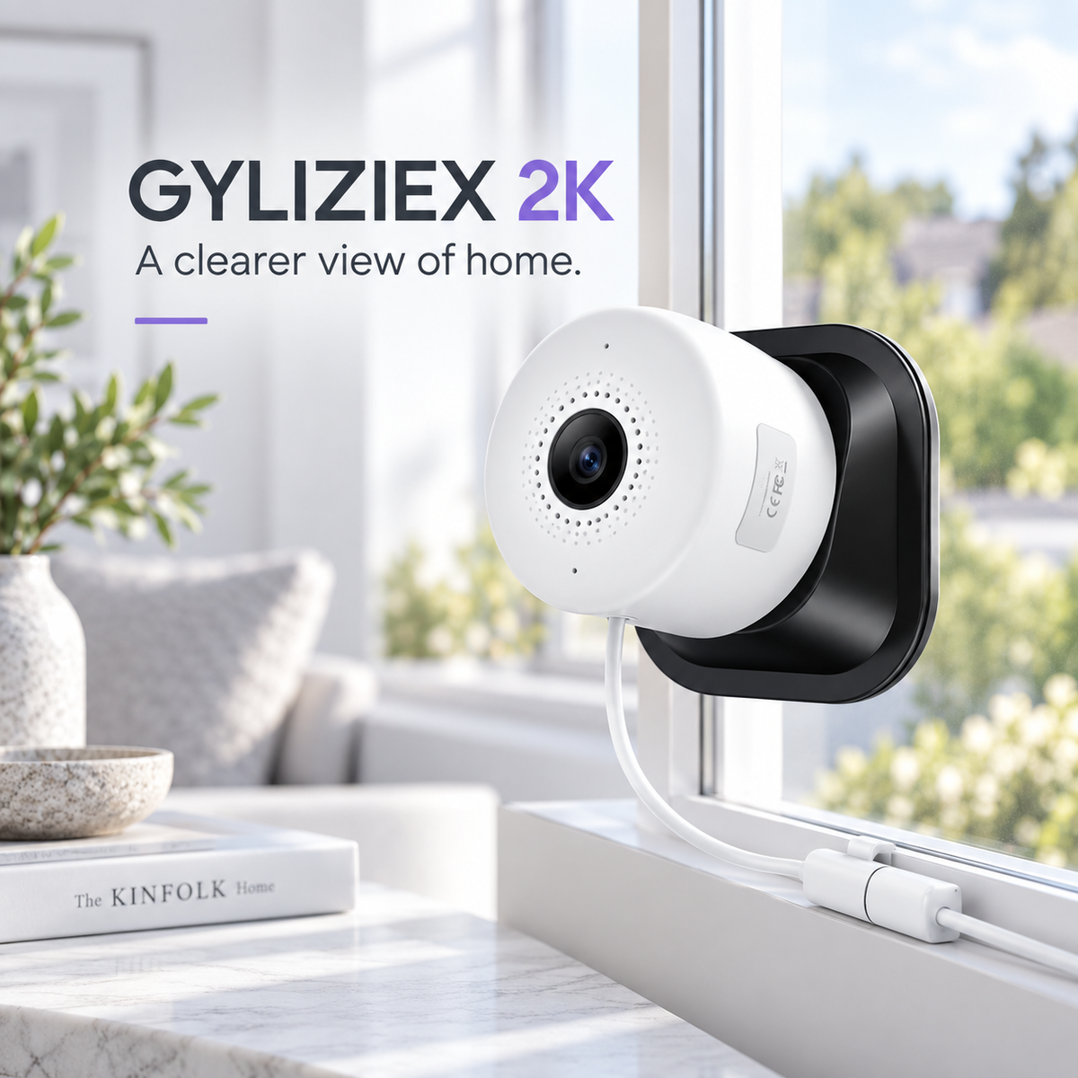 Gyliziex 2K Indoor Camera — A Clearer View of Home — Siero Trade editorial product image