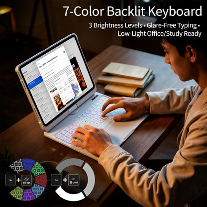 Minimal Rotating iPad Keyboard Case features