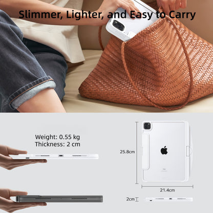 Minimal Rotating iPad Keyboard Case features