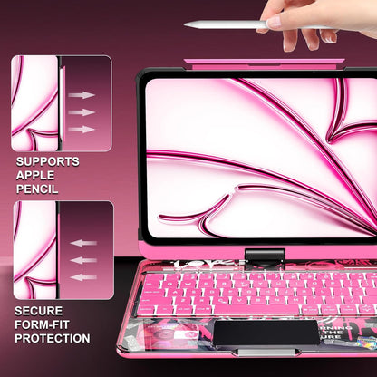 Y2K Style Rotating iPad Keyboard Case features
